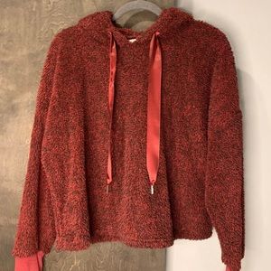 BONGO cropped Sherpa hoodie